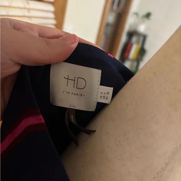 Anthropologie HD in Paris window pane handkerchief dress size 4 - Picture 5 of 6